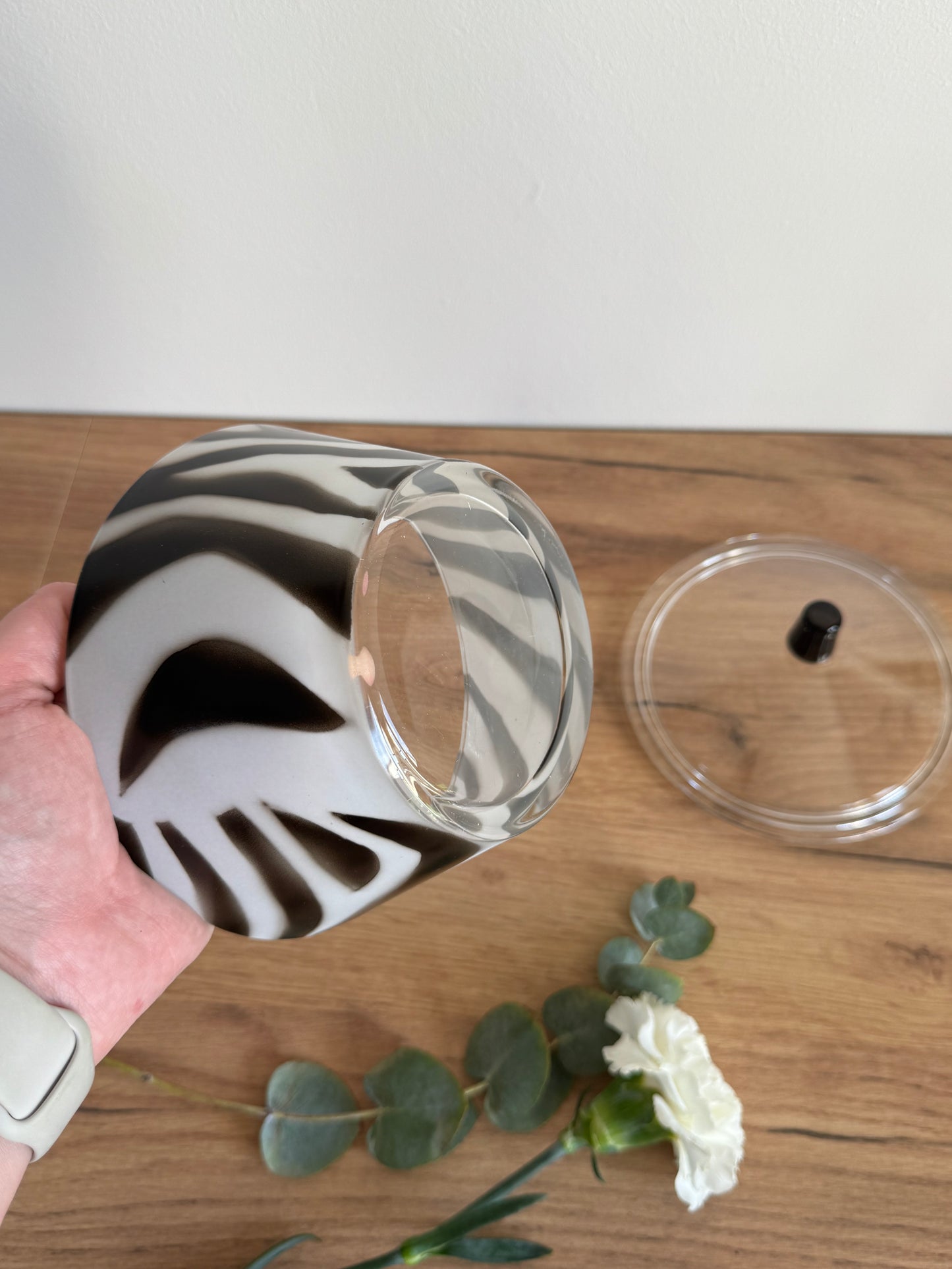 Boîte bonbonnière zèbre