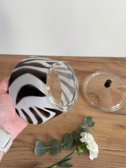 Boîte bonbonnière zèbre