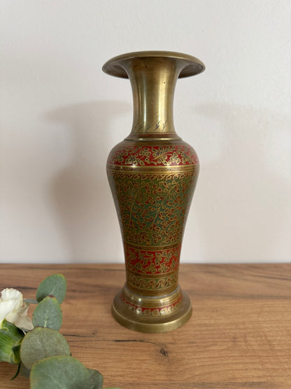Vase en laiton vintage