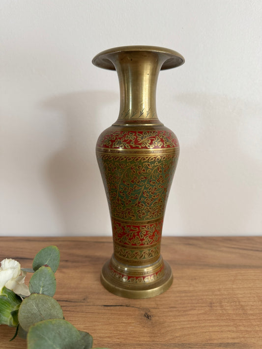 Vase en laiton vintage
