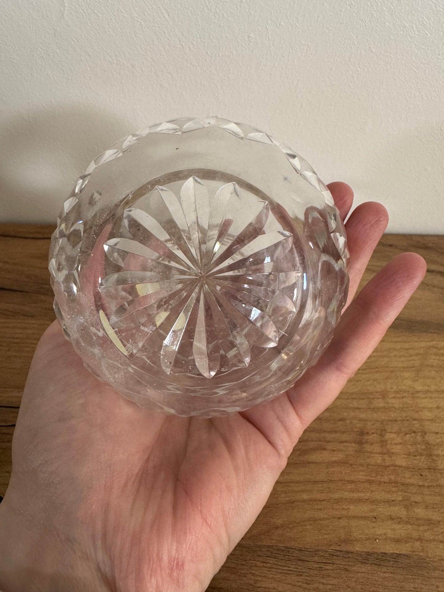 Vase boule cristal