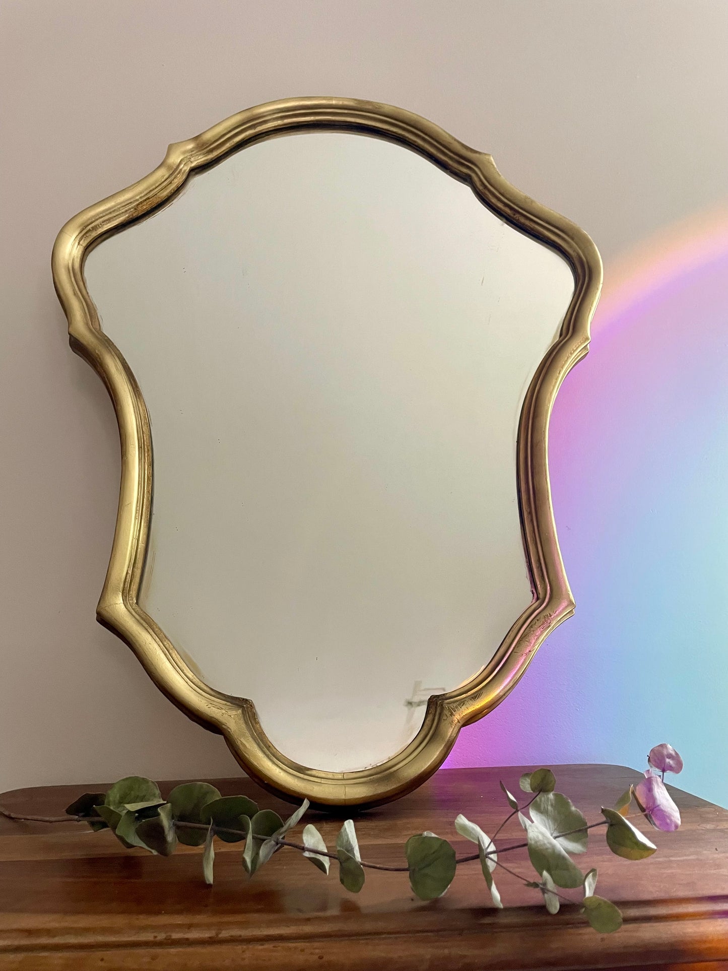 Miroir doré vintage