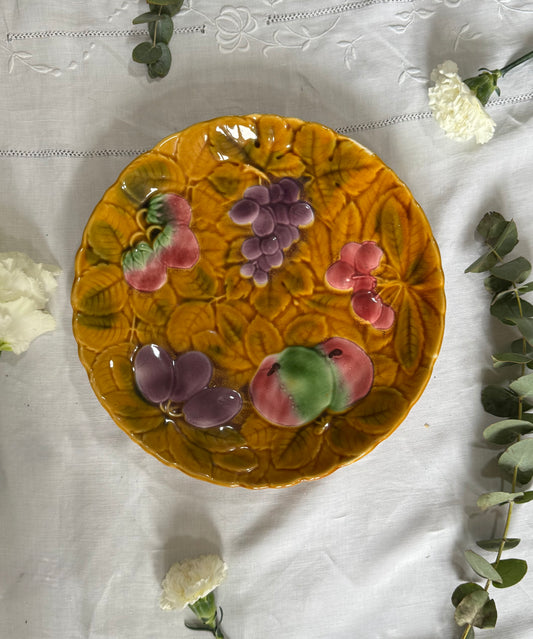 Plat barbotine Sarreguemines