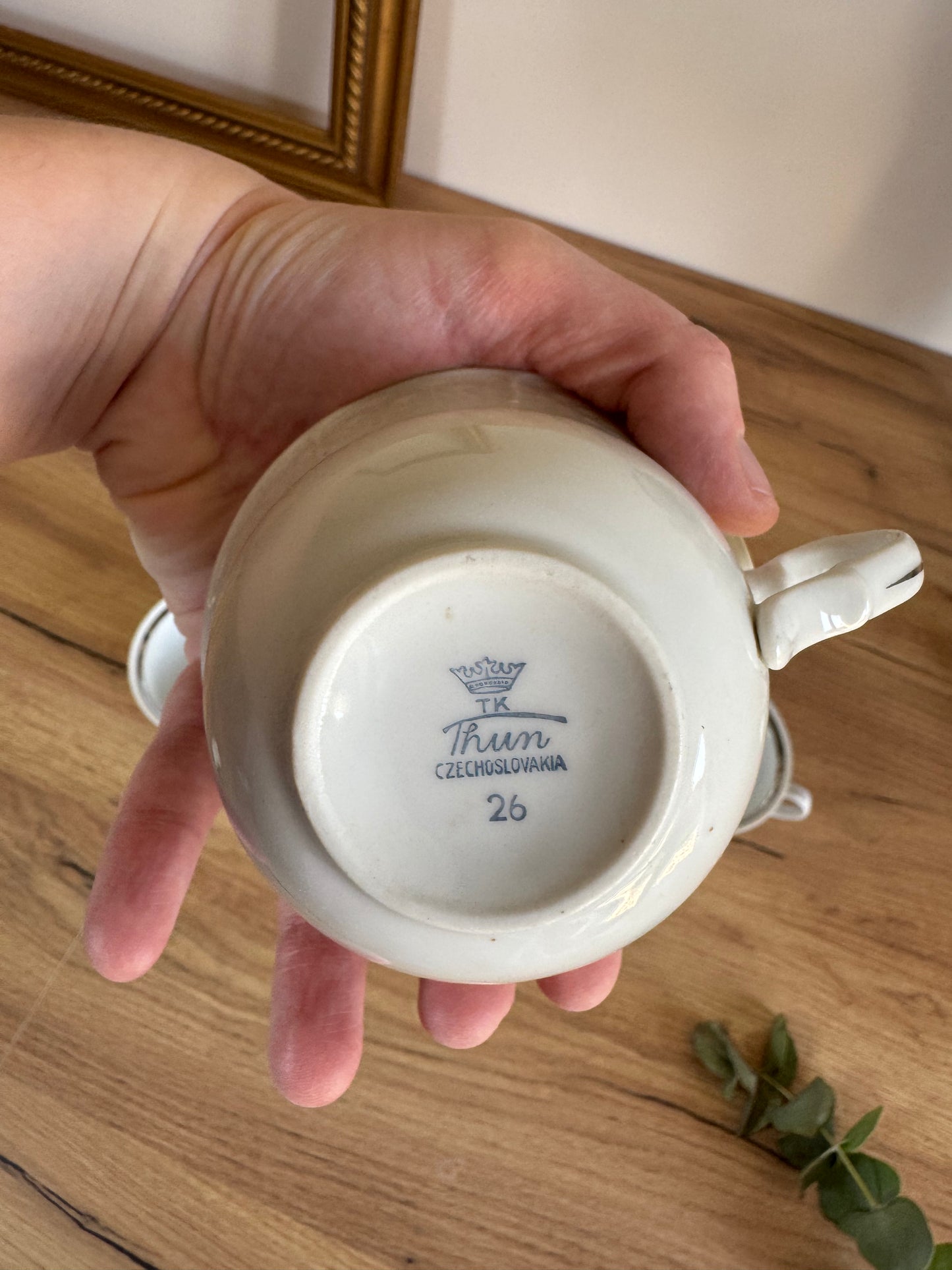 Service à café Thun en porcelaine fait en Tchécoslovaquie