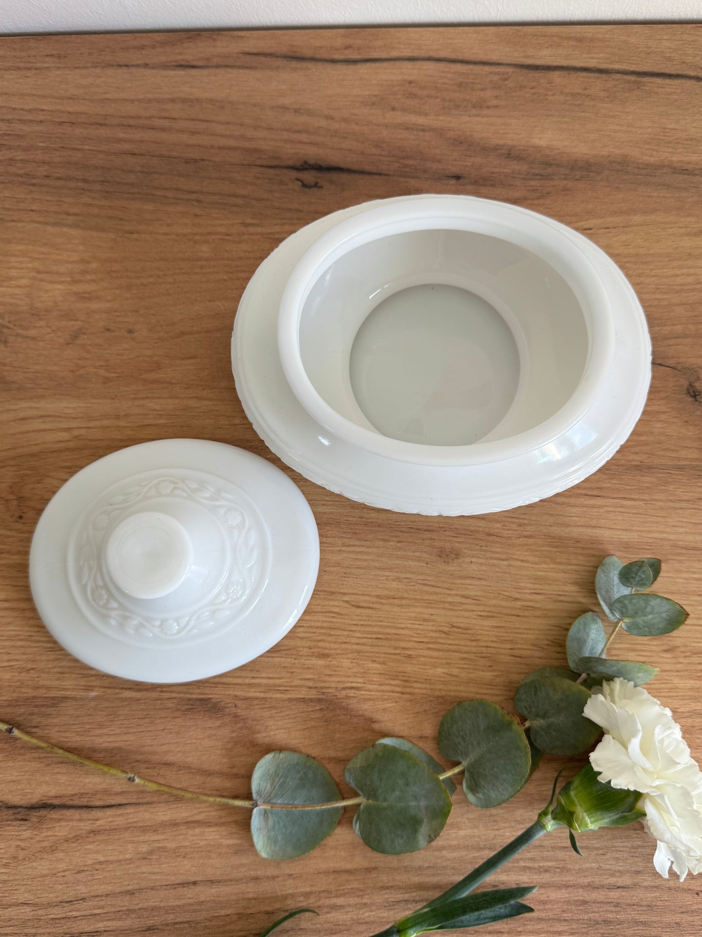 Bonbonnière boîte opaline