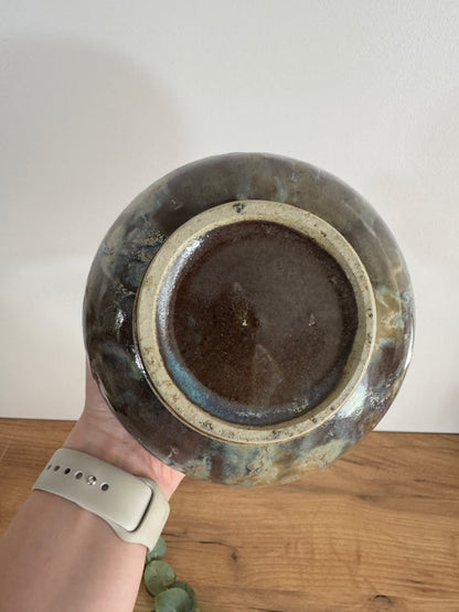 Vase en grès irisé
