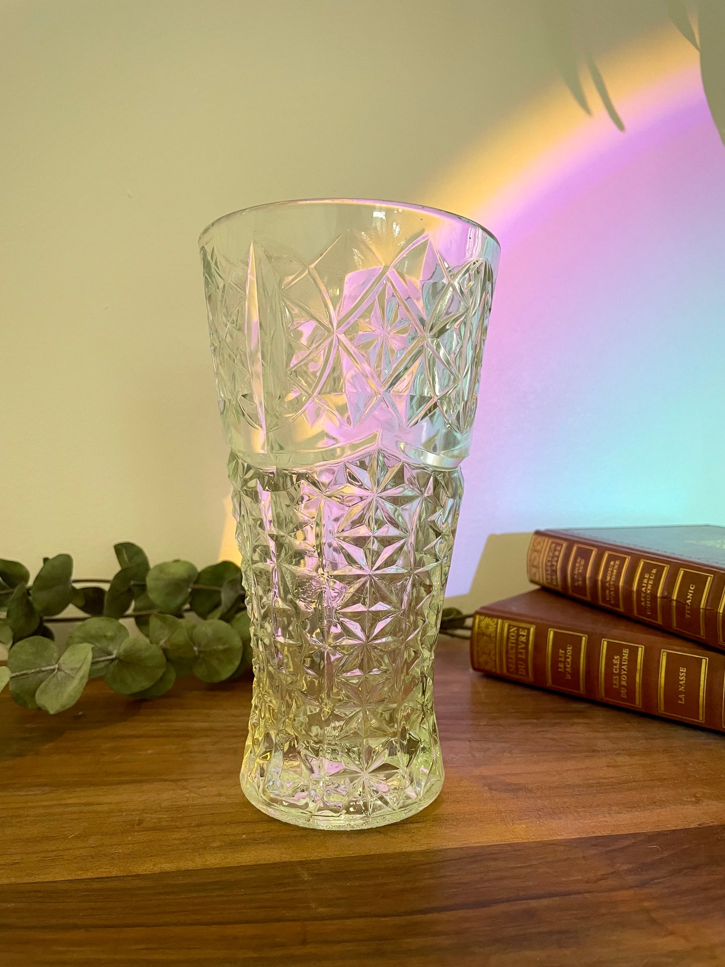 Vase en verre vintage