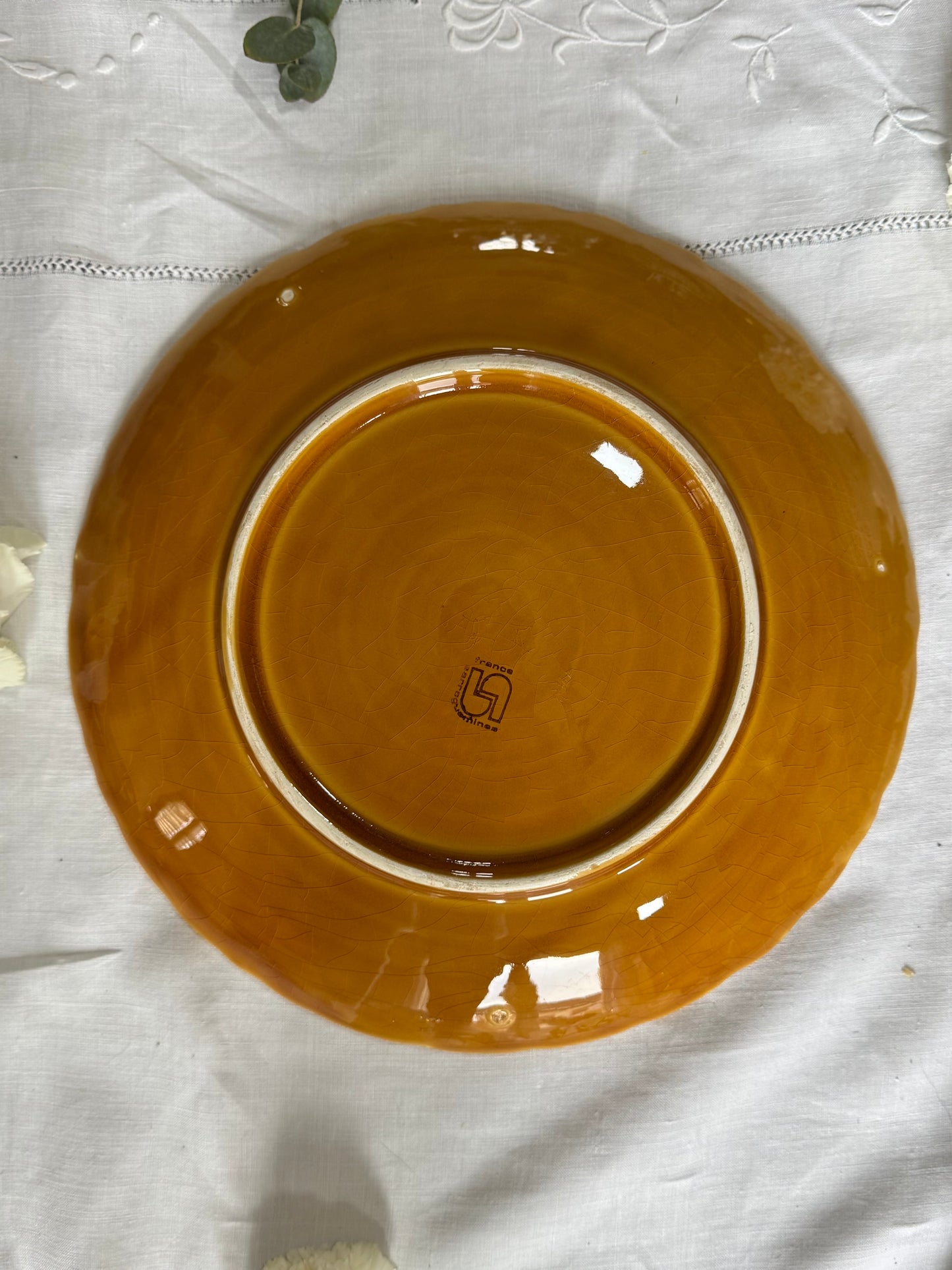 Plat barbotine Sarreguemines