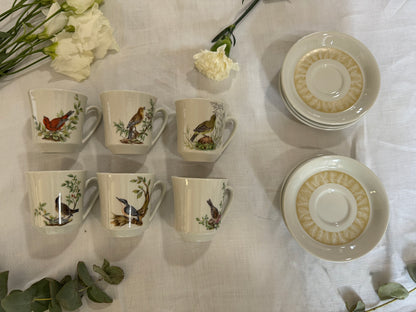 Service à café Villeroy & Boch oiseaux