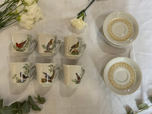 Service à café Villeroy & Boch oiseaux