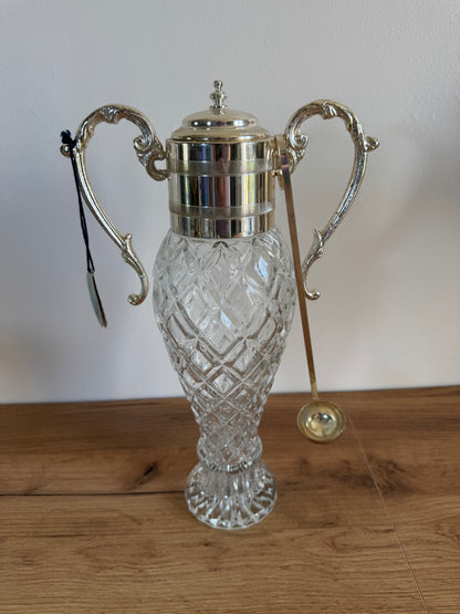 Carafe liqueur vintage plaqué argent