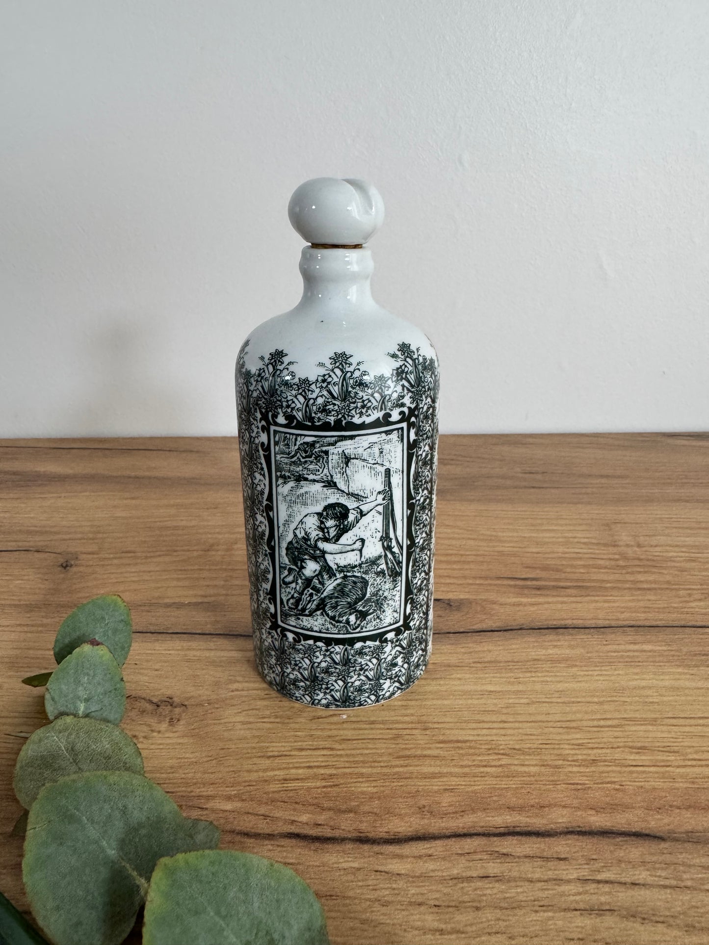 Bouteille flacon chasse vintage