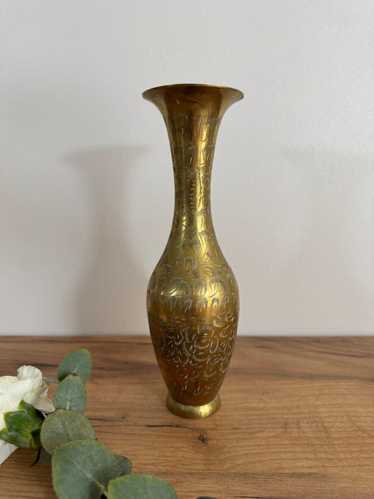 Vase en laiton vintage