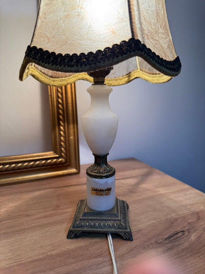 Paire de lampes vintage en albâtre