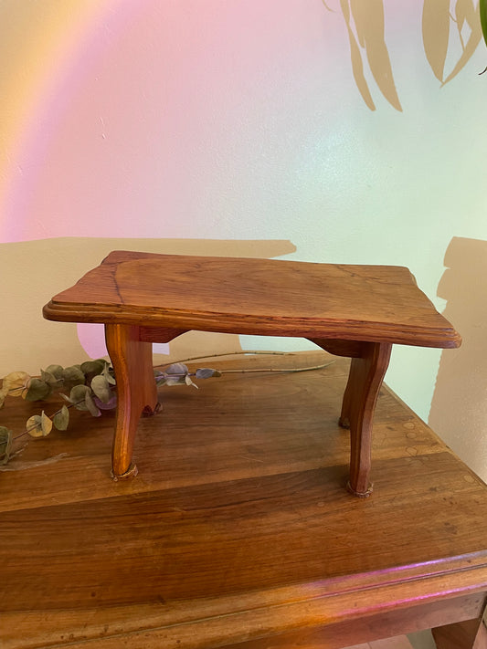 Tabouret en bois vintage