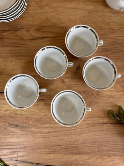 Service à café Thun en porcelaine fait en Tchécoslovaquie