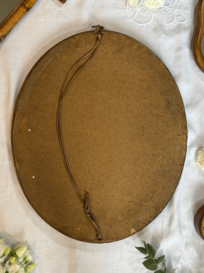 Miroir vintage doré en bois