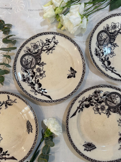 Assiettes Terre de Fer modèle Wallace Sarreguemines