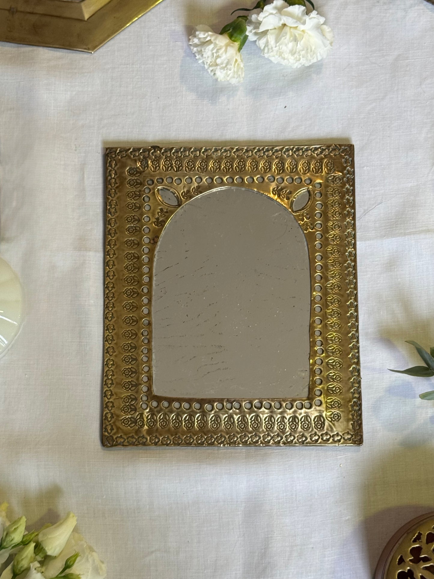 Miroir oriental laiton