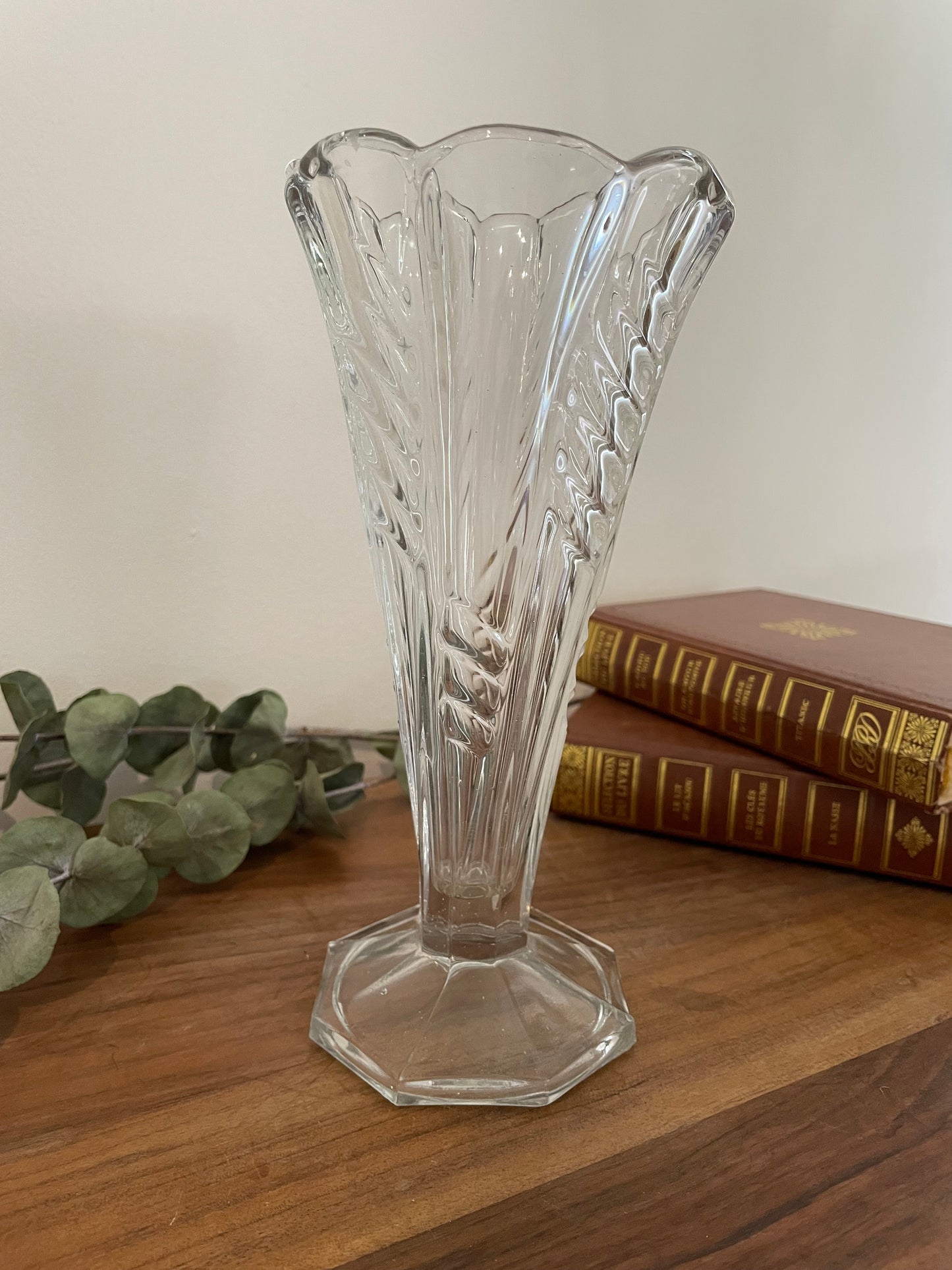 Vase tulipe en verre