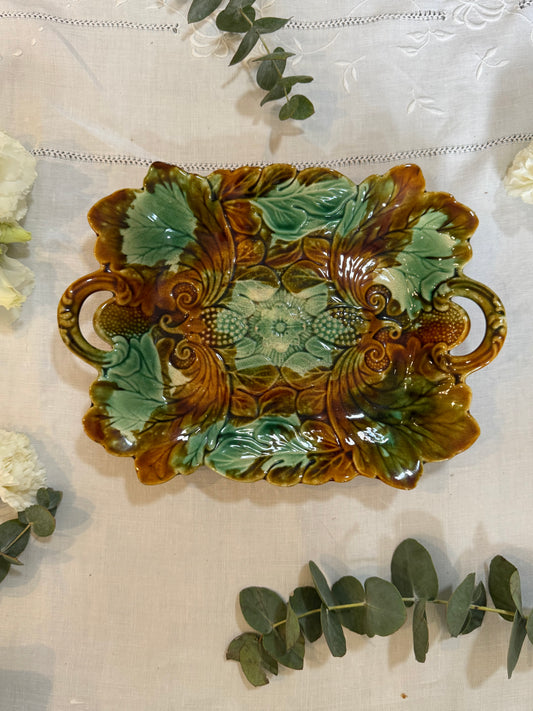 Plat barbotine Sarreguemines