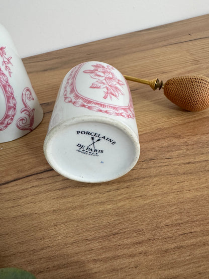 Flacon parfum et son vaporisateur vintage