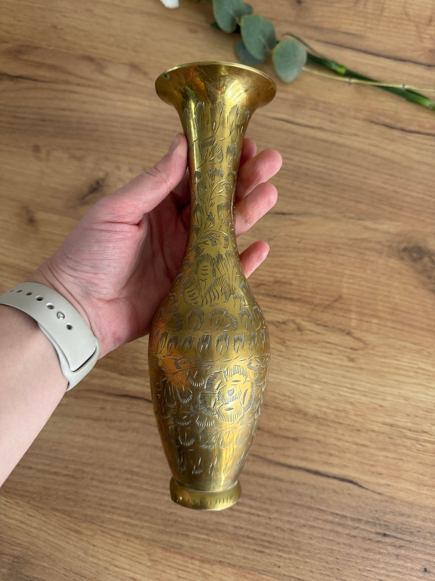 Vase en laiton vintage
