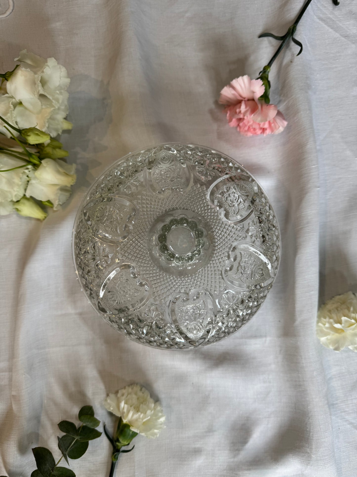 Bonbonnière en verre vintage
