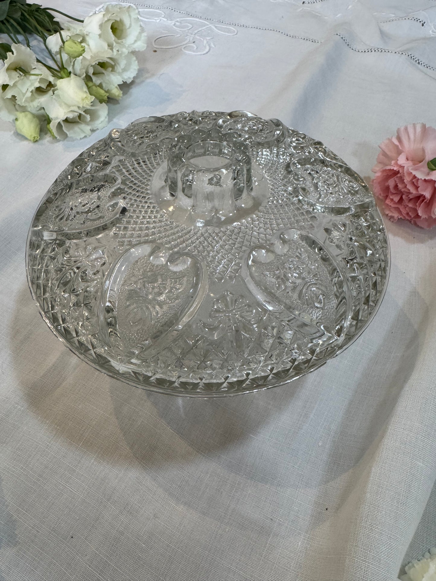 Bonbonnière en verre vintage