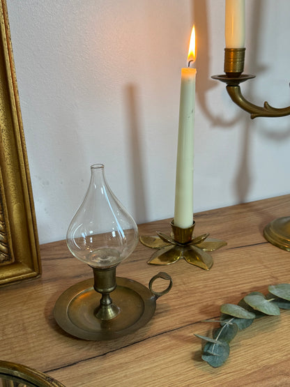 Lampe à huile laiton
