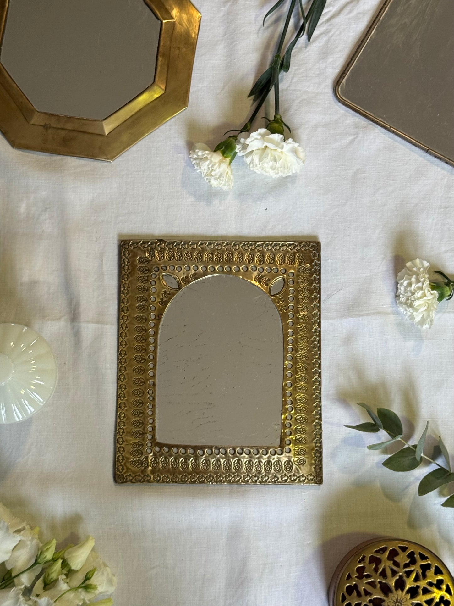 Miroir oriental laiton