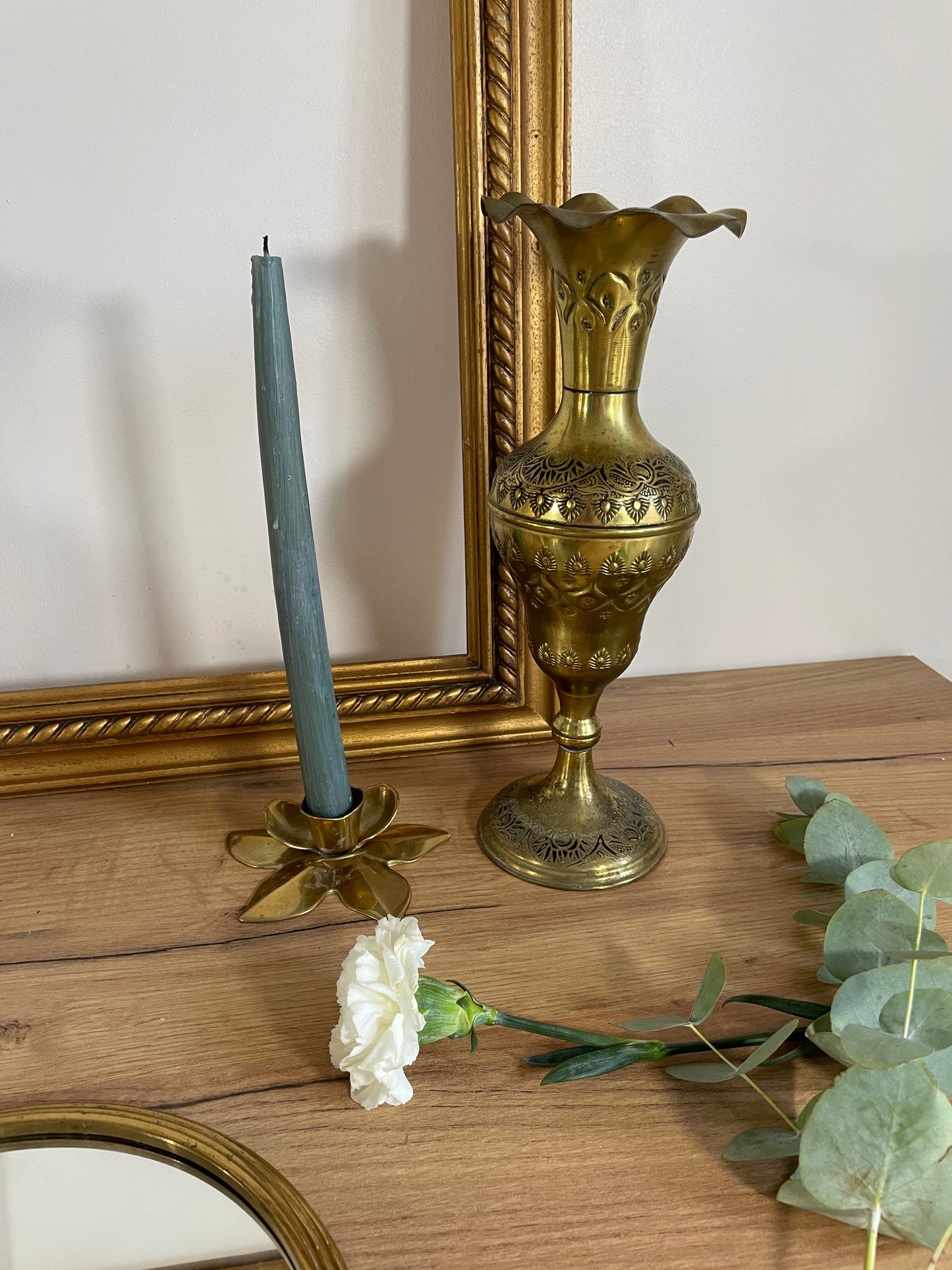 Paire de vases en laiton