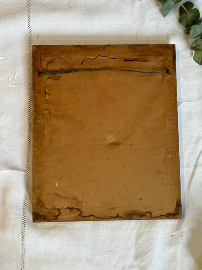 Miroir vintage doré en bois