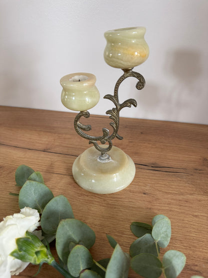 Chandelier laiton onyx