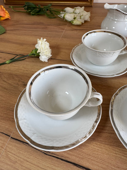 Service à café Thun en porcelaine fait en Tchécoslovaquie