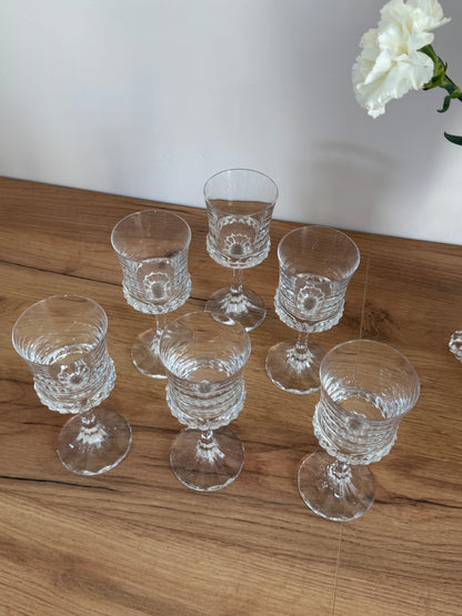 Verres à vin vintage Villeroy Boch cristal
