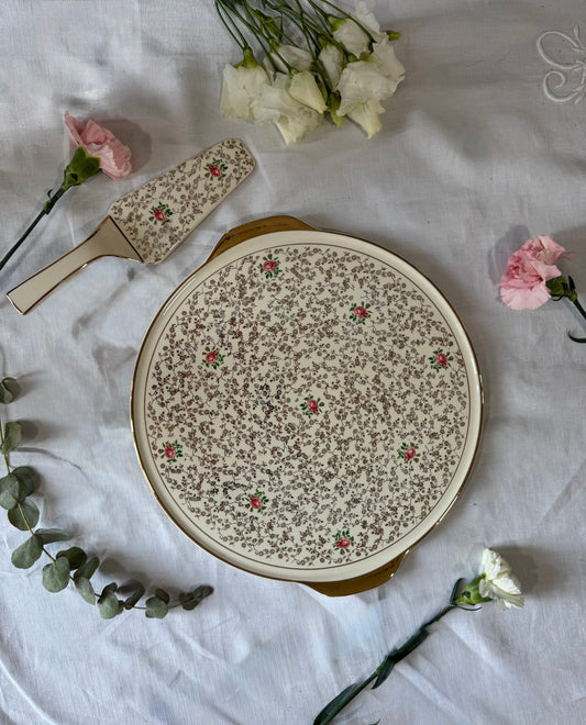 Coffret plat à tarte et pelle vintage