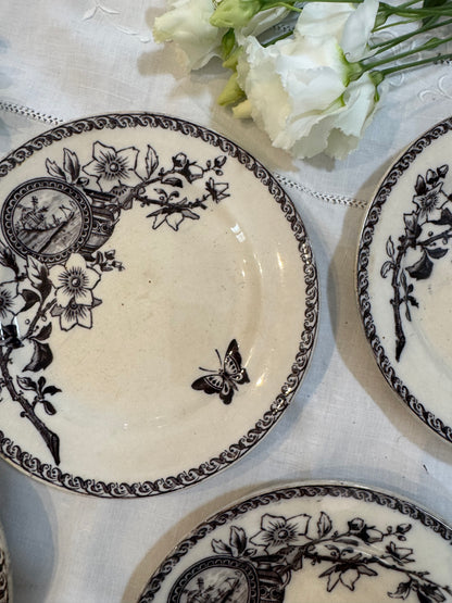 Assiettes Terre de Fer modèle Wallace Sarreguemines