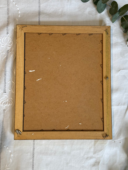 Miroir vintage doré en bois
