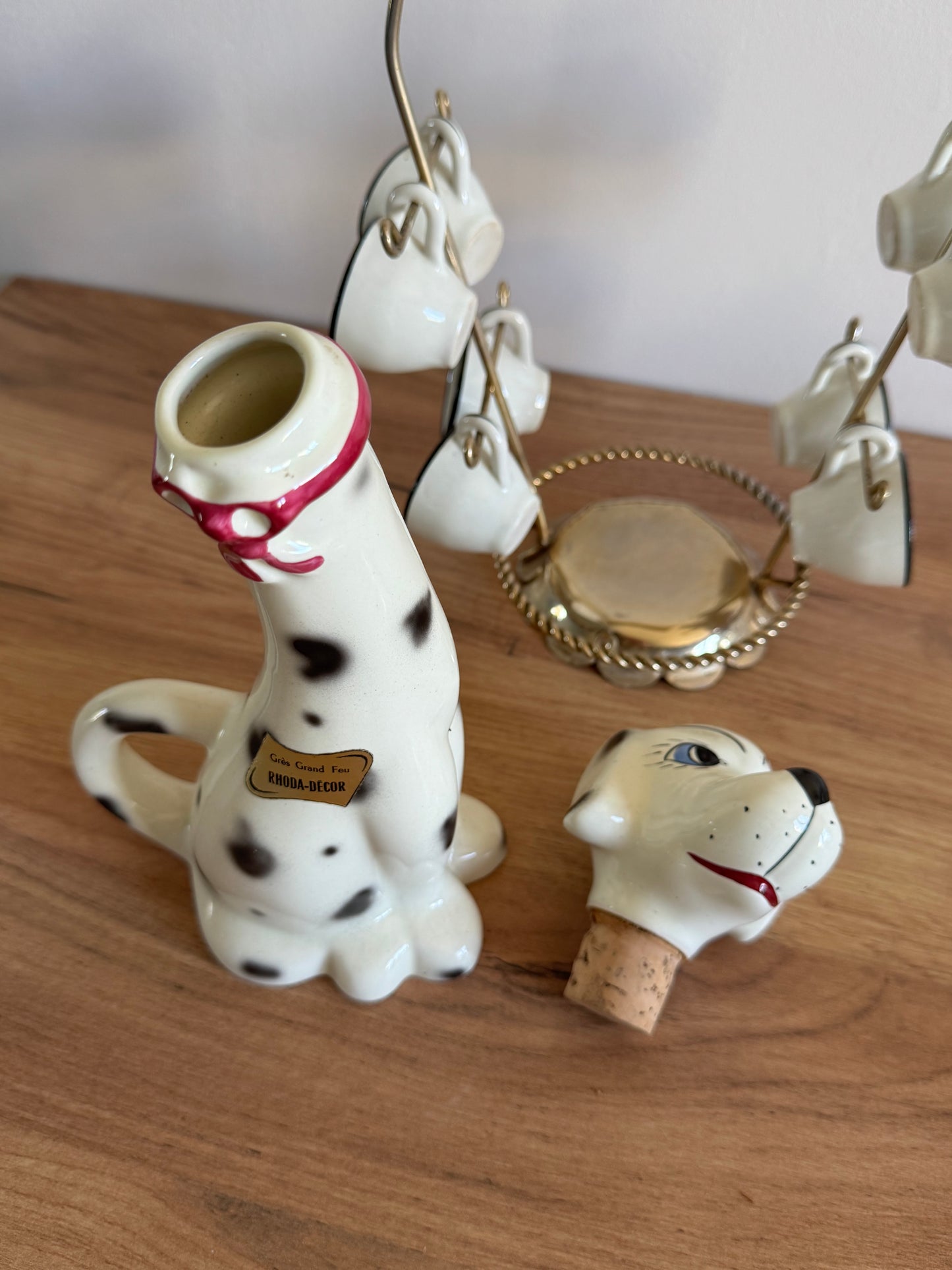 Service à liqueur original dalmatiens