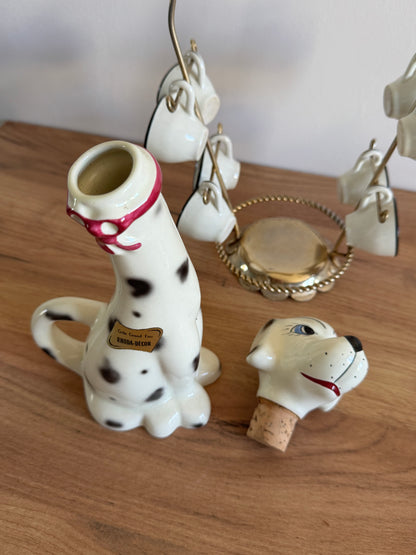 Service à liqueur original dalmatiens