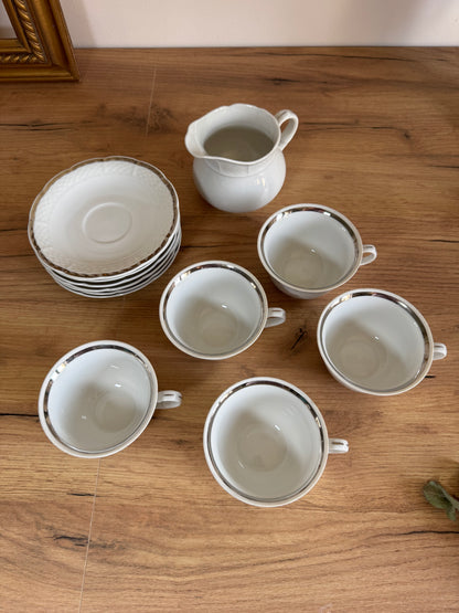 Service à café Thun en porcelaine fait en Tchécoslovaquie