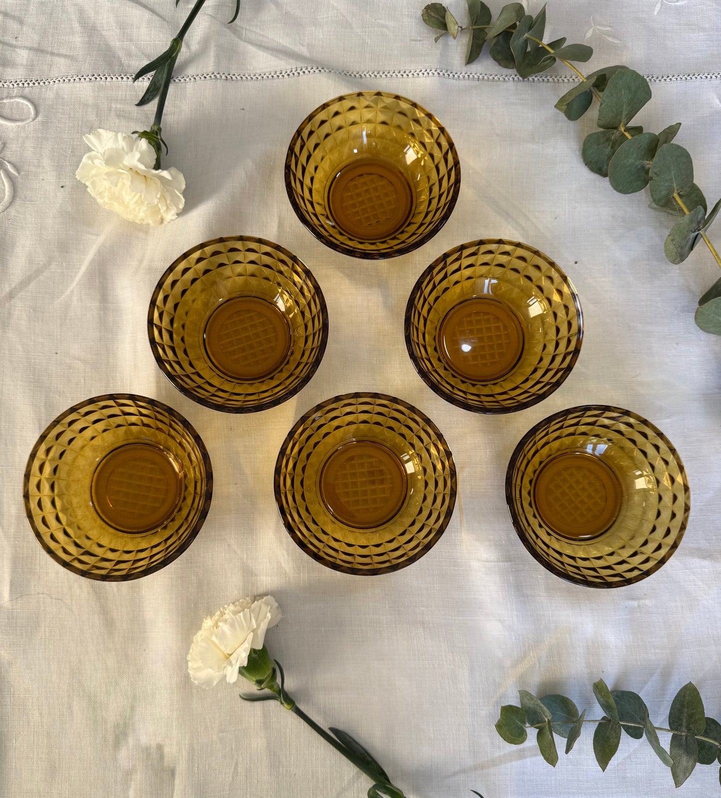 Lot de 6 coupelles vintage