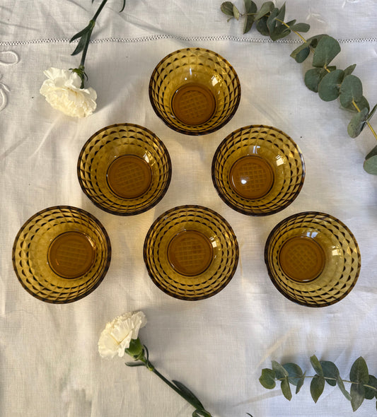 Lot de 6 coupelles vintage