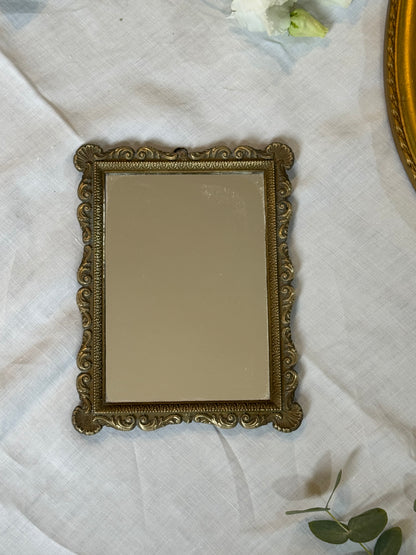 Miroir en laiton vintage