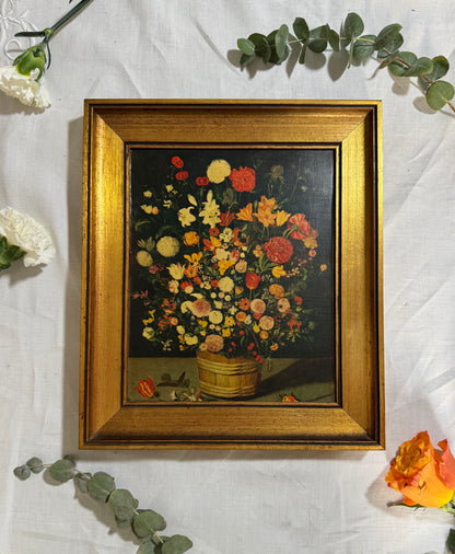 Cadre bouquet de fleurs vintage