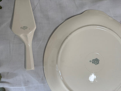 Coffret plat à tarte et pelle vintage