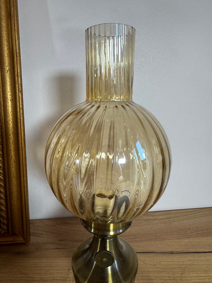 Lampe vintage doré globe