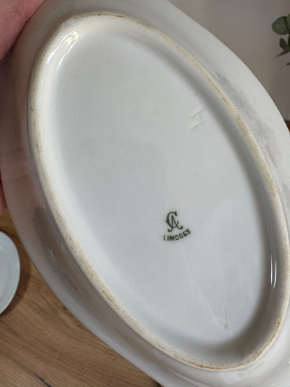 Lot de 3 raviers Limoges porcelaine