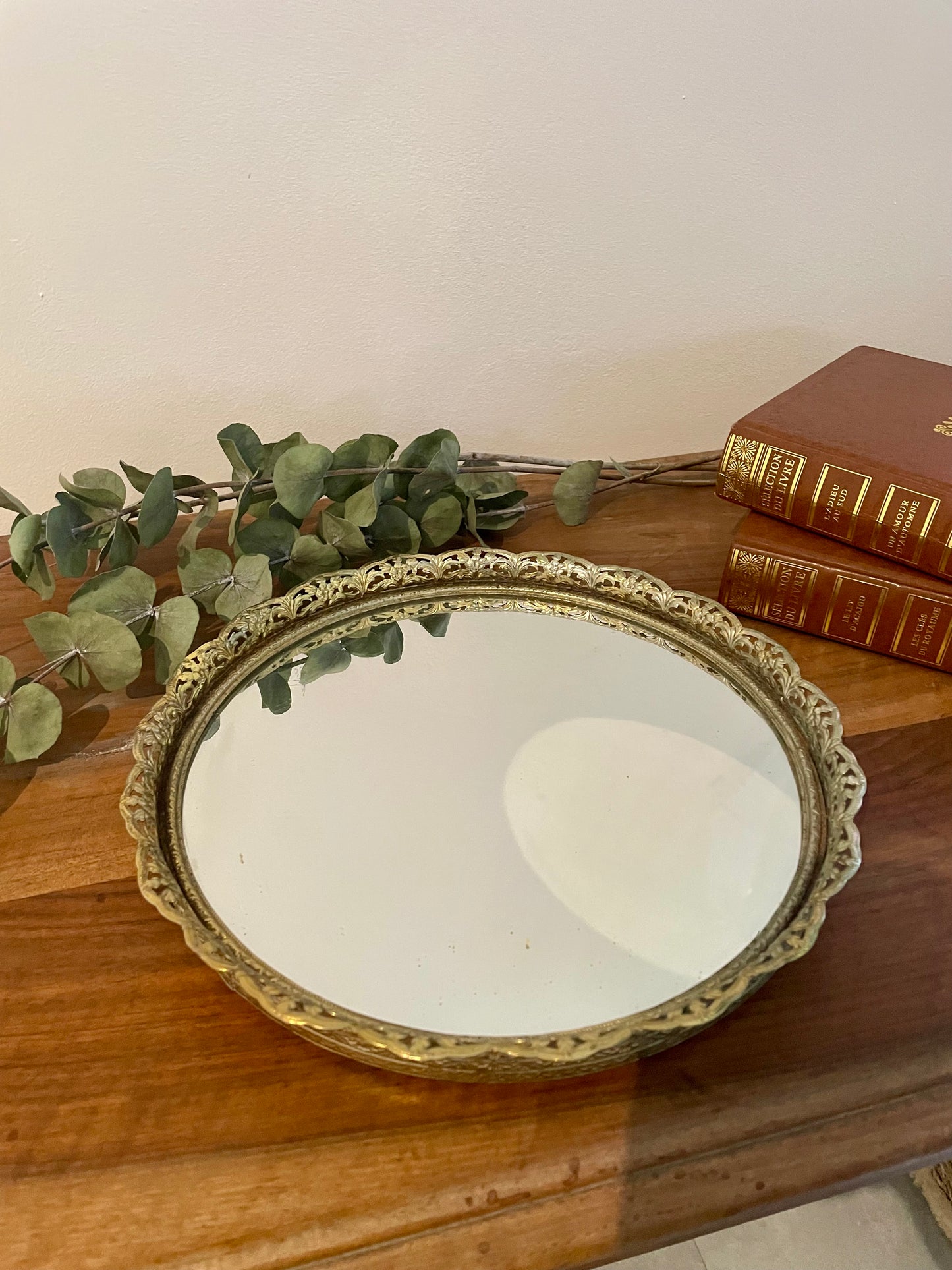 Plateau miroir ancien